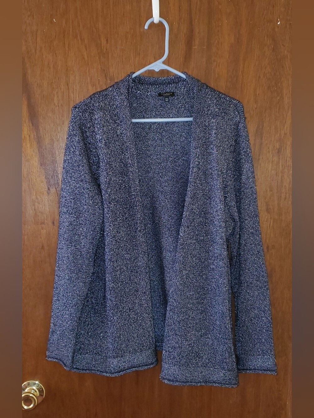 Talbots Open-Front Blue Cardigan Sweater Sz 2x Petite